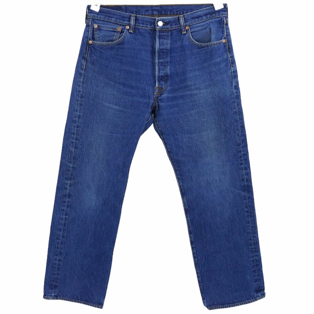 Levis 501xx Jeans Mens 36x31 (34 x 28) Button Fly Blue Denim